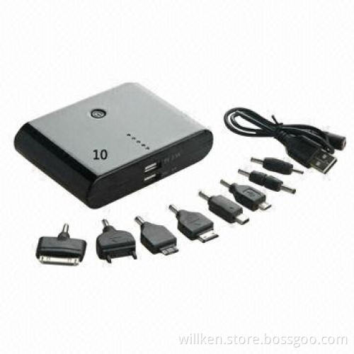 12,000mAh Power Bank for iPad/Mobile, with 8 Connectors